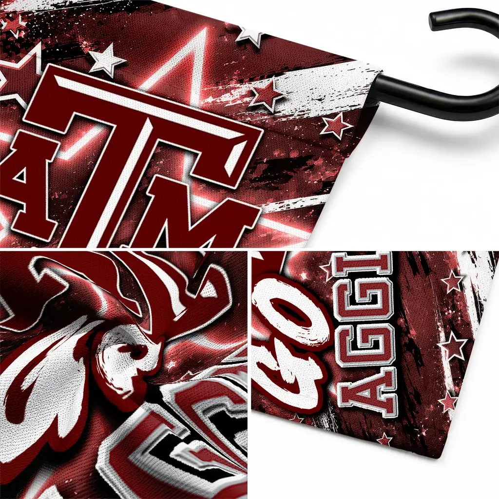 Texas Am Aggies Garden Flag Personalized Glowing Star Maroon Latest Model Texas Am Aggies Garden Flag Personalized Glowing Star Maroon Latest Model