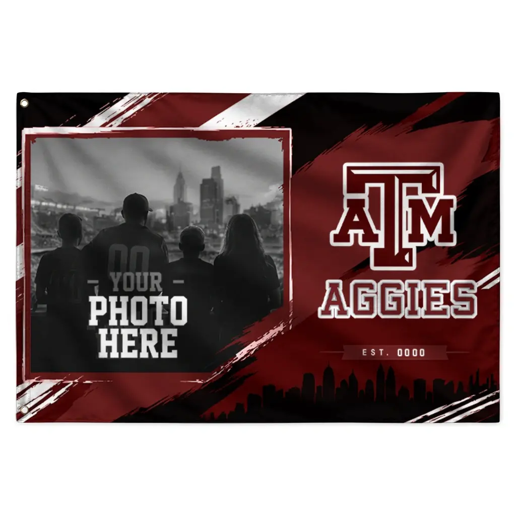 Texas Am Aggies House Flag Custom Framed Photo Maroon Black Best Selling Texas Am Aggies House Flag Custom Framed Photo Maroon Black Best Selling