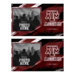 Texas Am Aggies House Flag Custom Framed Photo Maroon Black Best Selling