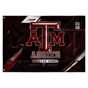 Texas Am Aggies House Flag Custom Speed Slashes Maroon Best Selling