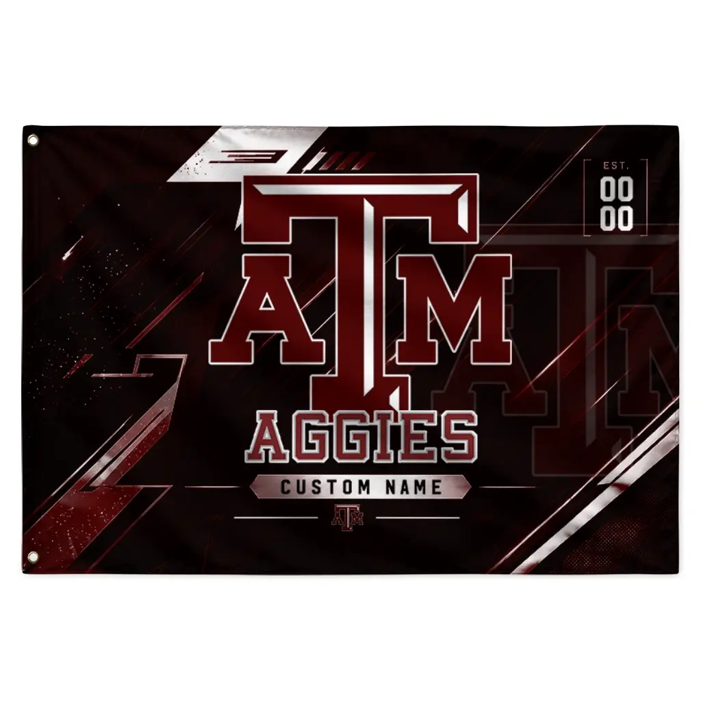 Texas Am Aggies House Flag Custom Speed Slashes Maroon Best Selling Texas Am Aggies House Flag Custom Speed Slashes Maroon Best Selling