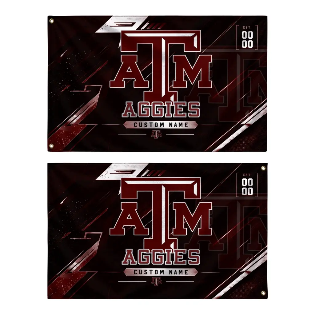 Texas Am Aggies House Flag Custom Speed Slashes Maroon Fashion Forward Texas Am Aggies House Flag Custom Speed Slashes Maroon Fashion Forward