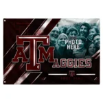 Texas Am Aggies House Flag Personalized Diagonal Stripes Maroon Best Selling