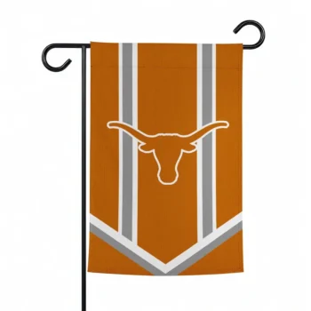 Texas Longhorns Garden Flag Custom Chevron Stripes Orange Best Selling