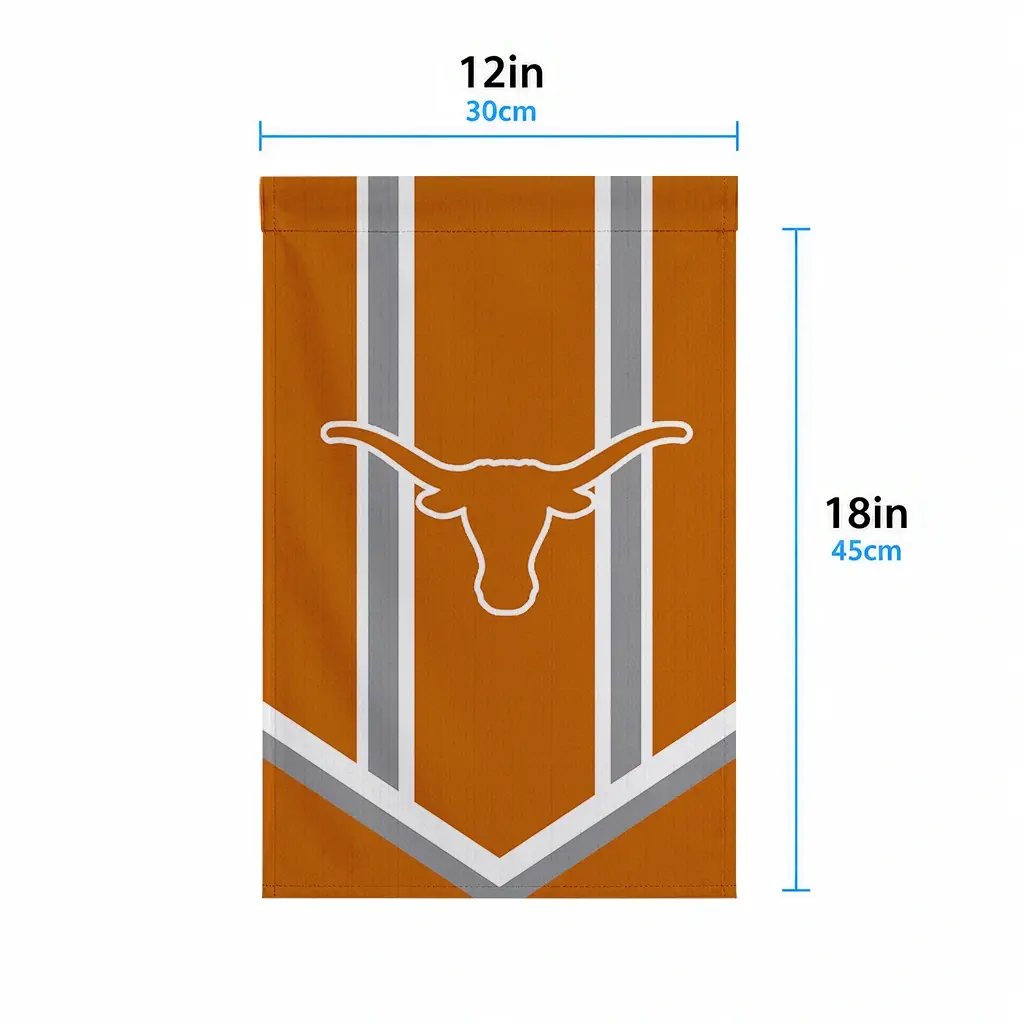 Texas Longhorns Garden Flag Custom Chevron Stripes Orange High Quality Texas Longhorns Garden Flag Custom Chevron Stripes Orange High Quality