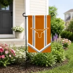 Texas Longhorns Garden Flag Custom Chevron Stripes Orange Best Selling