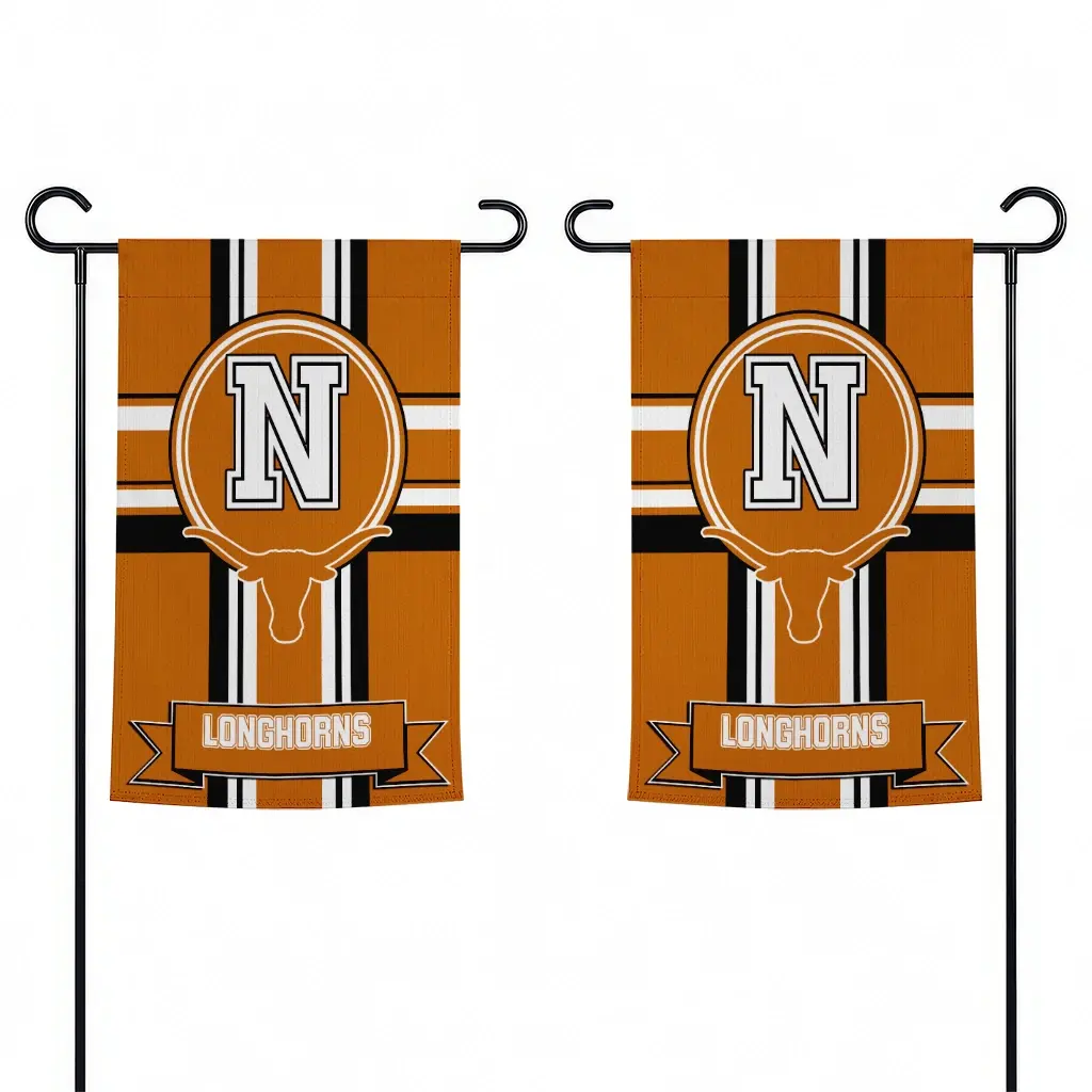 Texas Longhorns Garden Flag Custom Circle Medallion Orange Fashion Forward Texas Longhorns Garden Flag Custom Circle Medallion Orange Fashion Forward