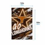Texas Longhorns Garden Flag Customized Glowing Star Orange Best Selling