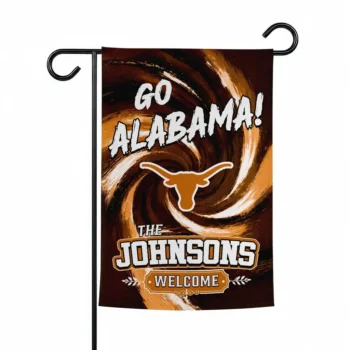Texas Longhorns Garden Flag Customized Swirl Vortex Orange Best Selling