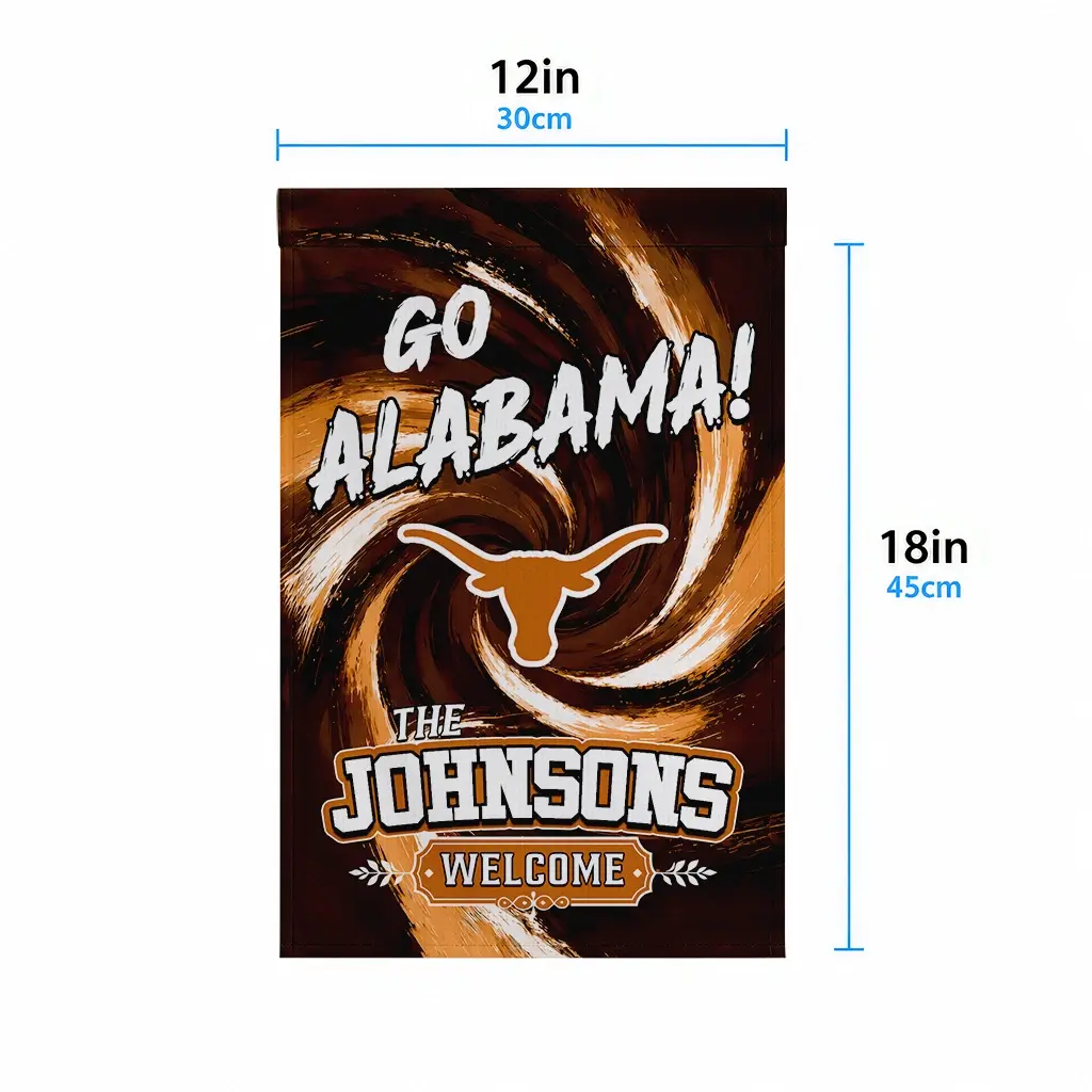 Texas Longhorns Garden Flag Customized Swirl Vortex Orange High Quality Texas Longhorns Garden Flag Customized Swirl Vortex Orange High Quality