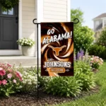 Texas Longhorns Garden Flag Customized Swirl Vortex Orange Best Selling