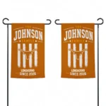 Texas Longhorns Garden Flag Personalized Distressed Stripes Orange Best Selling