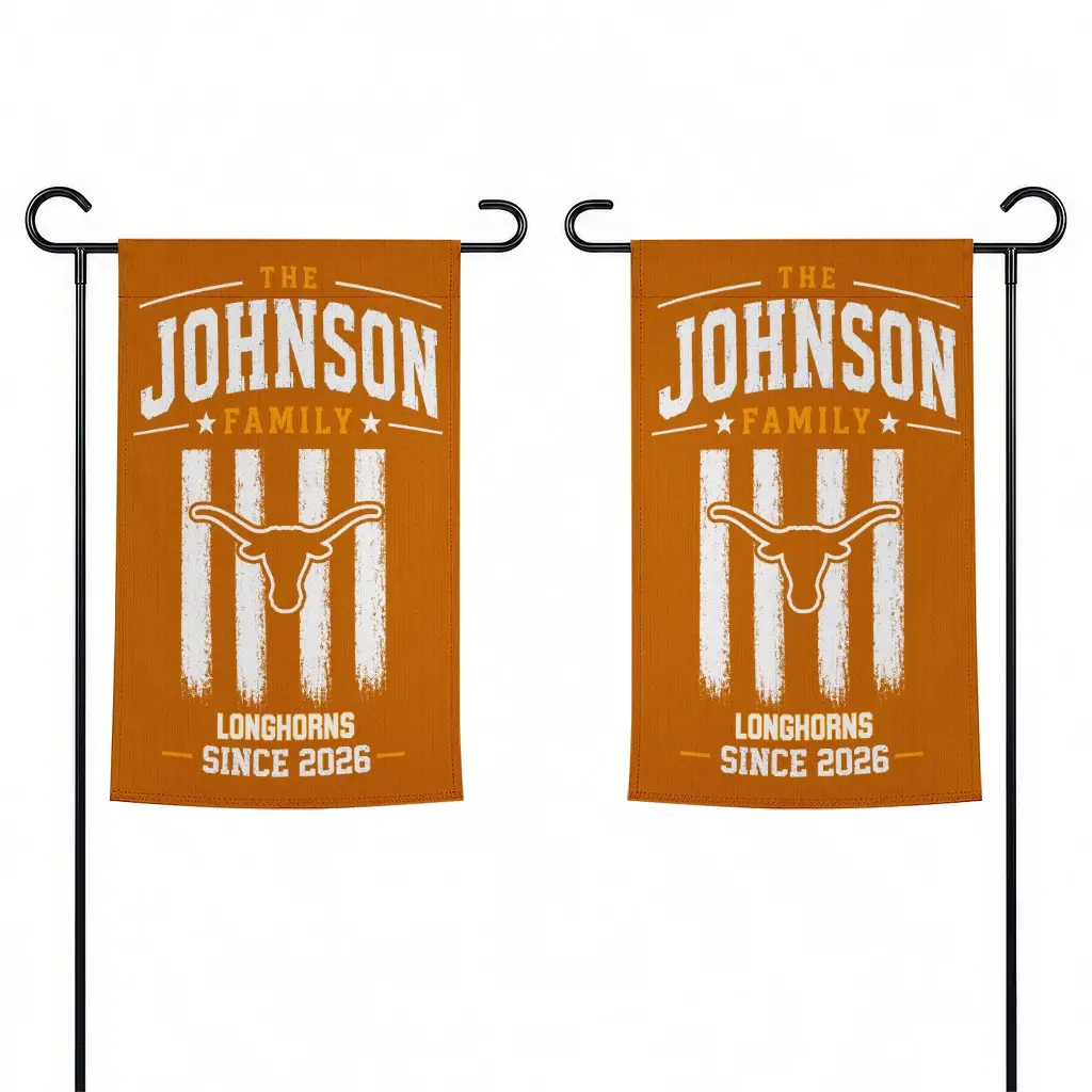 Texas Longhorns Garden Flag Personalized Distressed Stripes Orange Fashion Forward Texas Longhorns Garden Flag Personalized Distressed Stripes Orange Fashion Forward