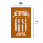 Texas Longhorns Garden Flag Personalized Distressed Stripes Orange Best Selling