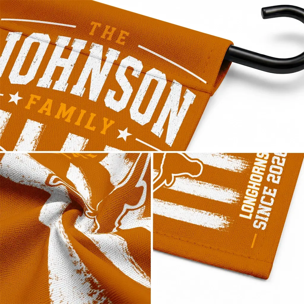 Texas Longhorns Garden Flag Personalized Distressed Stripes Orange Latest Model Texas Longhorns Garden Flag Personalized Distressed Stripes Orange Latest Model