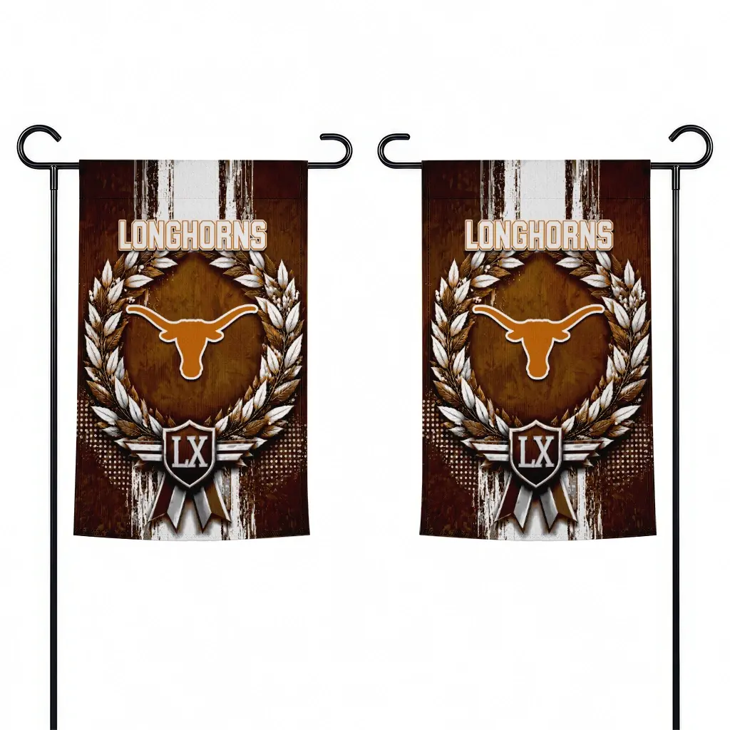 Texas Longhorns Garden Flag Personalized Laurel Wreath Orange Fashion Forward Texas Longhorns Garden Flag Personalized Laurel Wreath Orange Fashion Forward