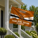 Texas Longhorns House Flag Custom Brushed Streaks Orange Best Selling