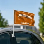 Texas Longhorns House Flag Custom Ornate Border Orange Best Selling