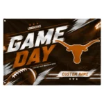 Texas Longhorns House Flag Customized Action Streaks Orange Best Selling
