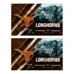 Texas Longhorns House Flag Customized Diagonal Stripes Orange Best Selling
