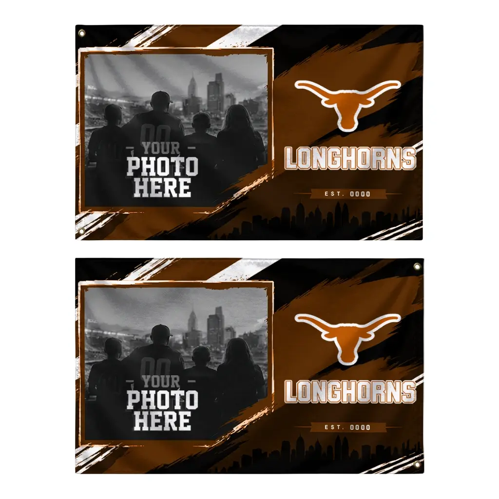 Texas Longhorns House Flag Personalized Framed Photo Orange Black Fashion Forward Texas Longhorns House Flag Personalized Framed Photo Orange Black Fashion Forward