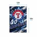 Texas Rangers Garden Flag Custom Glowing Star Blue Best Selling