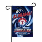 Texas Rangers Garden Flag Custom Swirl Vortex Blue Best Selling
