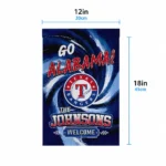 Texas Rangers Garden Flag Custom Swirl Vortex Blue Best Selling