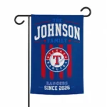 Texas Rangers Garden Flag Customized Distressed Stripes Blue Best Selling