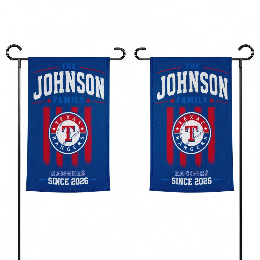 Texas Rangers Garden Flag Customized Distressed Stripes Blue Fashion Forward Texas Rangers Garden Flag Customized Distressed Stripes Blue Fashion Forward
