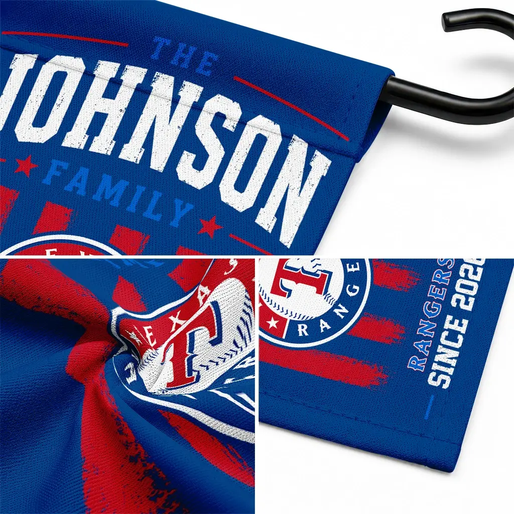 Texas Rangers Garden Flag Customized Distressed Stripes Blue Latest Model Texas Rangers Garden Flag Customized Distressed Stripes Blue Latest Model