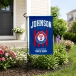 Texas Rangers Garden Flag Customized Distressed Stripes Blue Best Selling