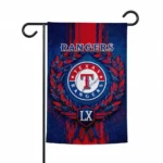Texas Rangers Garden Flag Customized Laurel Wreath Blue Best Selling