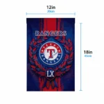Texas Rangers Garden Flag Customized Laurel Wreath Blue Best Selling