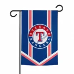 Texas Rangers Garden Flag Personalized Chevron Stripes Blue Best Selling