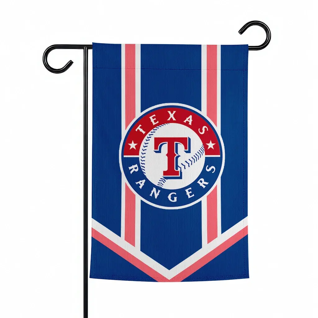 Texas Rangers Garden Flag Personalized Chevron Stripes Blue Best Selling Texas Rangers Garden Flag Personalized Chevron Stripes Blue Best Selling