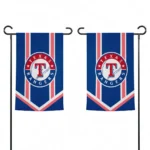 Texas Rangers Garden Flag Personalized Chevron Stripes Blue Best Selling