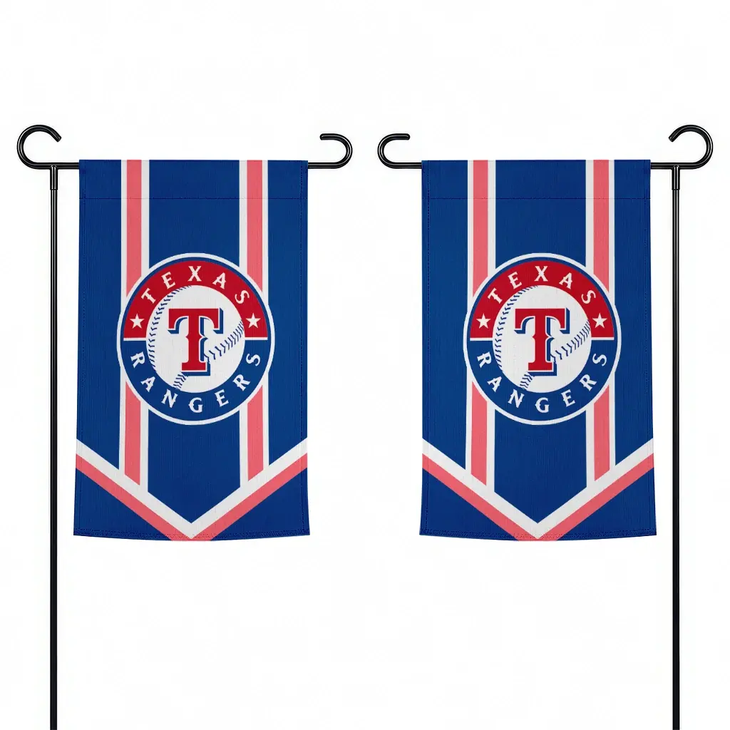 Texas Rangers Garden Flag Personalized Chevron Stripes Blue Fashion Forward Texas Rangers Garden Flag Personalized Chevron Stripes Blue Fashion Forward