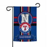 Texas Rangers Garden Flag Personalized Circle Medallion Blue Best Selling