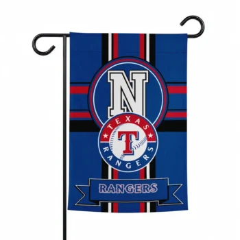 Texas Rangers Garden Flag Personalized Circle Medallion Blue Best Selling