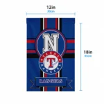 Texas Rangers Garden Flag Personalized Circle Medallion Blue Best Selling