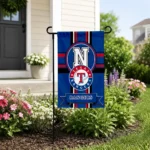 Texas Rangers Garden Flag Personalized Circle Medallion Blue Best Selling