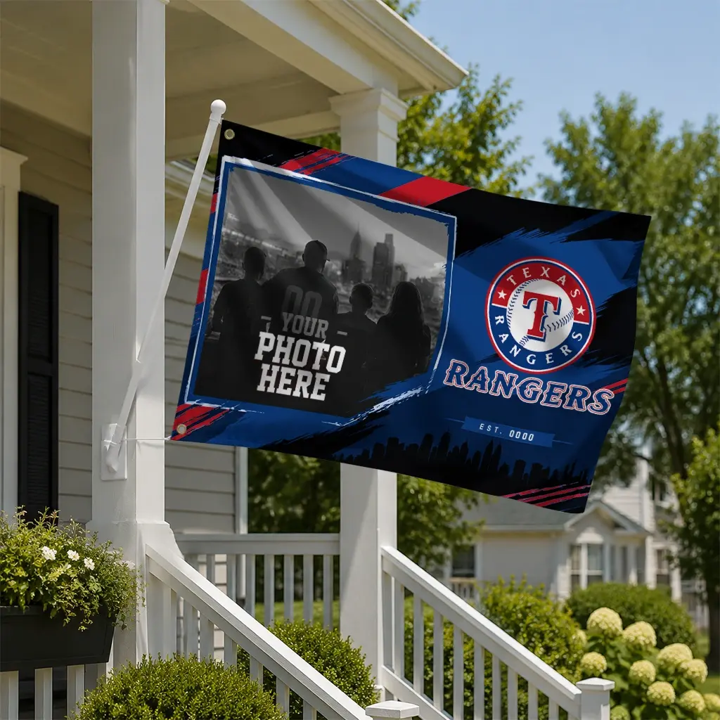 Texas Rangers House Flag Customized Framed Photo Blue Black New Arrival Texas Rangers House Flag Customized Framed Photo Blue Black New Arrival