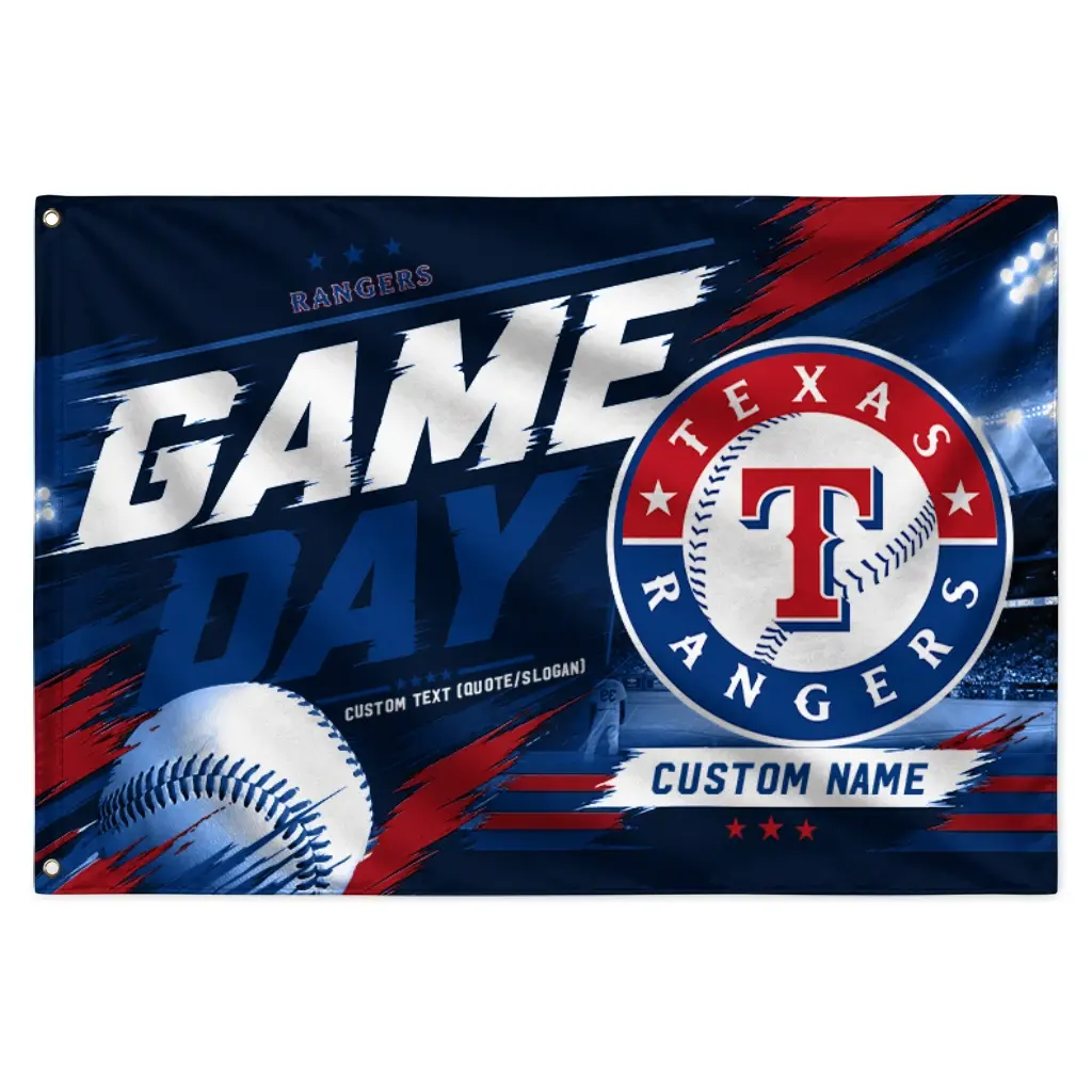 Texas Rangers House Flag Personalized Tech Panels Blue Best Selling Texas Rangers House Flag Personalized Tech Panels Blue Best Selling