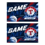 Texas Rangers House Flag Personalized Tech Panels Blue Best Selling