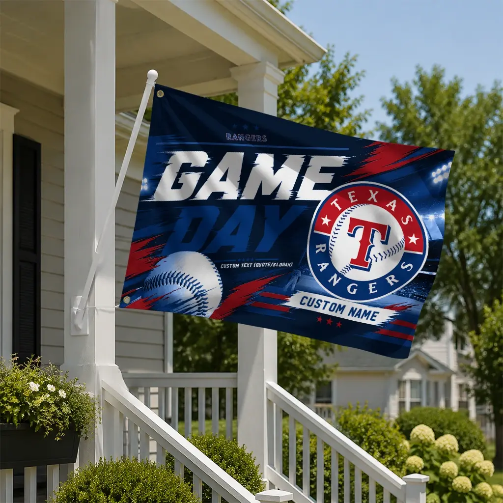 Texas Rangers House Flag Personalized Tech Panels Blue New Arrival Texas Rangers House Flag Personalized Tech Panels Blue New Arrival
