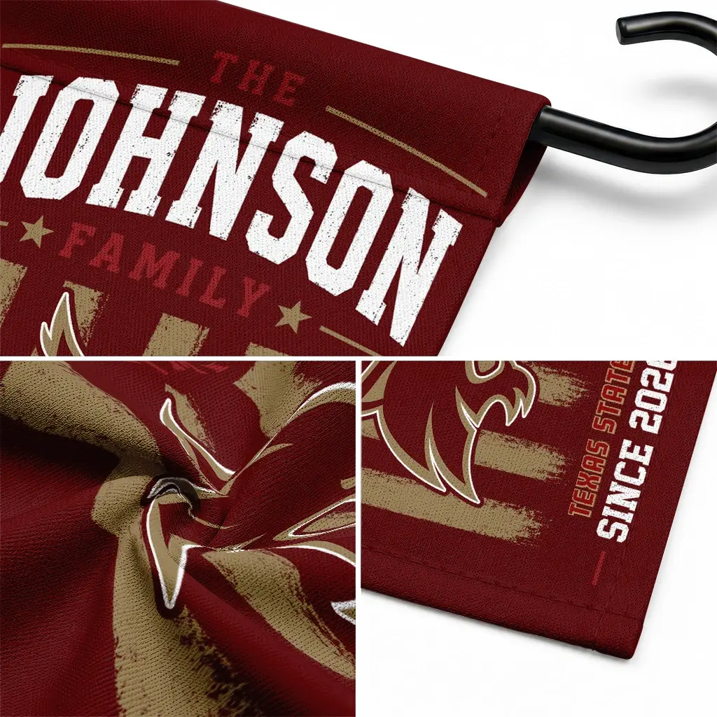Texas State Bobcats Garden Flag Custom Distressed Stripes Maroon Latest Model Texas State Bobcats Garden Flag Custom Distressed Stripes Maroon Latest Model
