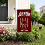 Texas State Bobcats Garden Flag Custom Distressed Stripes Maroon Best Selling