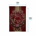 Texas State Bobcats Garden Flag Custom Laurel Wreath Maroon Best Selling