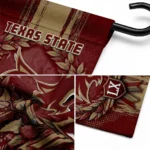 Texas State Bobcats Garden Flag Custom Laurel Wreath Maroon Best Selling